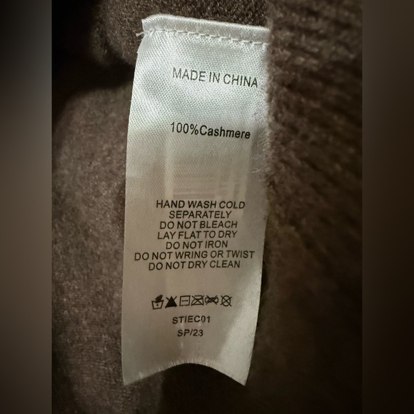 Quince Womens Mongolian Cashmere Full-Zip Luxury Hoodie Sweater Brown Size Med - Picture 3 of 4